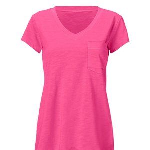cabi Spring 2020 Fold Pocket Tee, Pink, Small